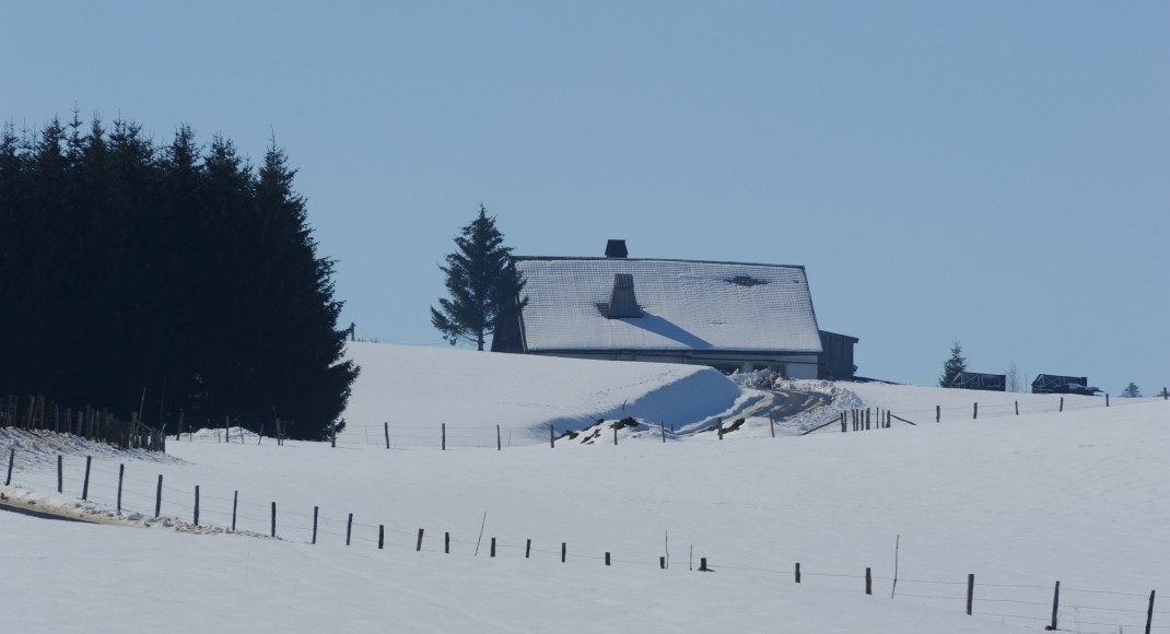 Le crêt l'agneau en hiver